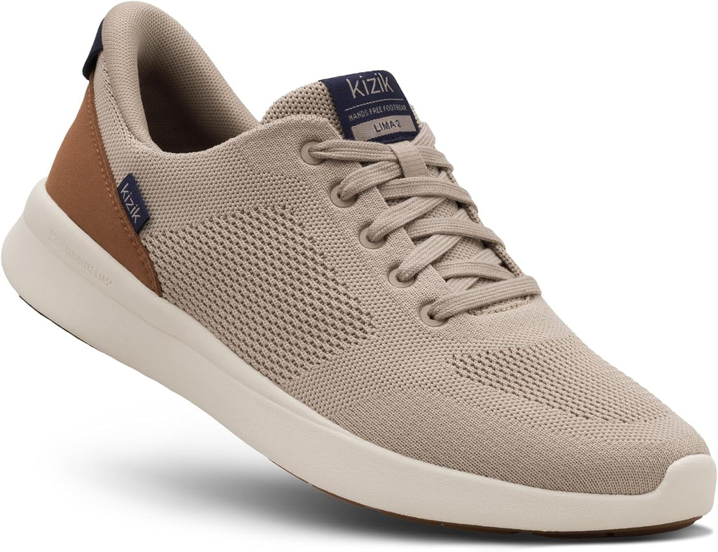Kizik Lima 2 Slip On Shoes for Men: Comfortable All-Day for Walking, Gym, or Casual Wear, Wide Toe Box Available, Slip in & Stand Out, Hands Free