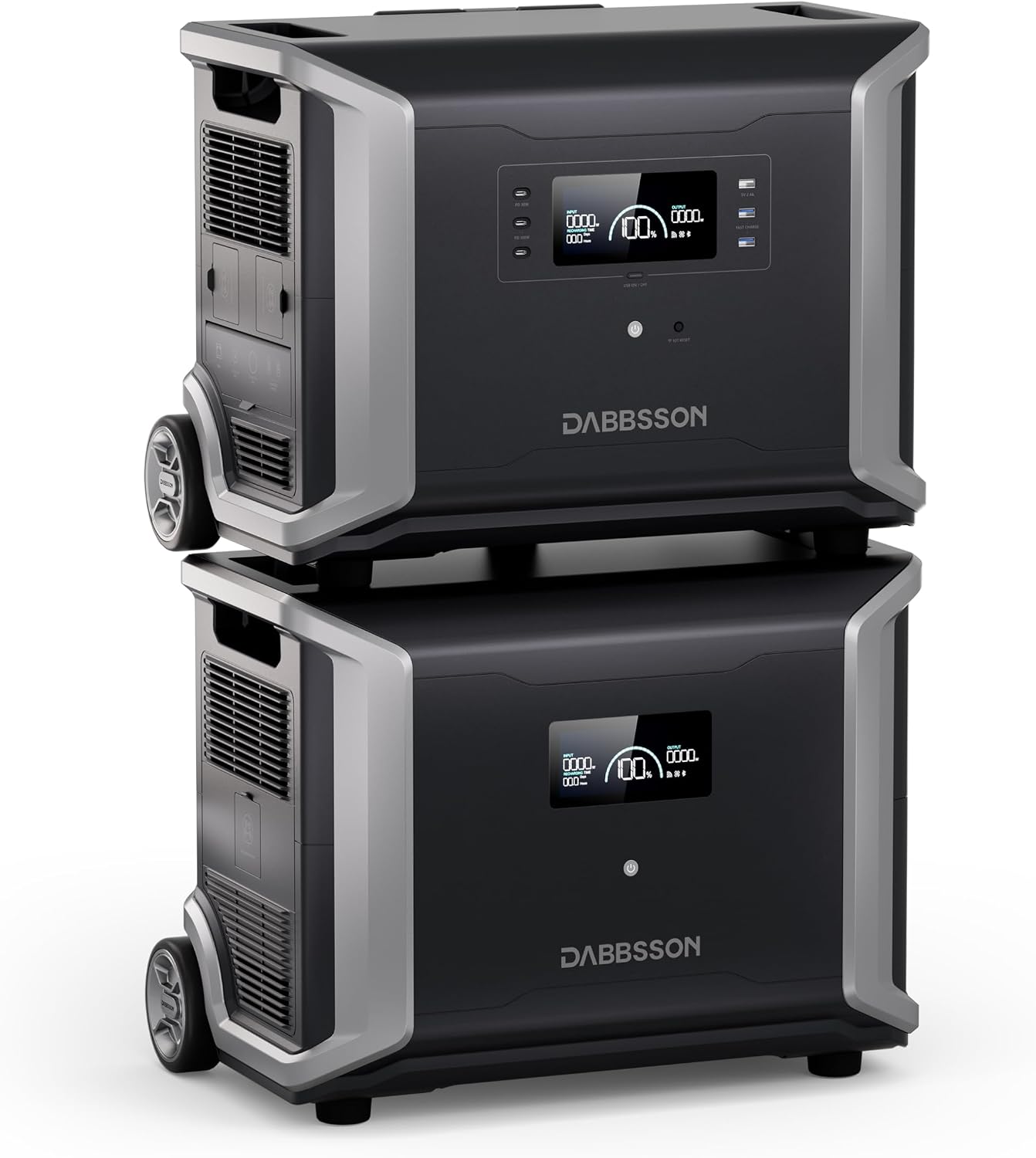 Dabbsson DBS3500 with DBS5300B Extra Battery, Total 8750Wh for Home Use, Emergency and Road Trip