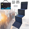 Solar Panel with Adjustable Kickstand, 30/40/50/60W Portable Solar Generator, for Smartphones, Tablets, Cameras, Camping, Hiking, Blackouts, and More,40W