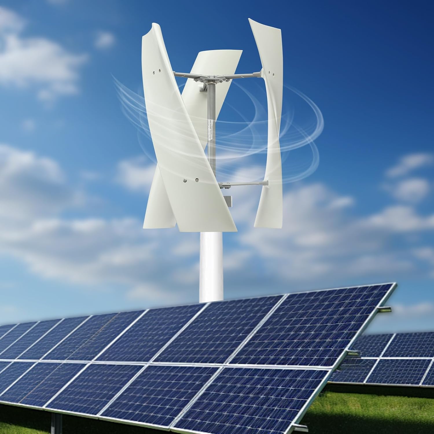 Wind Turbine Generator, 24V 100W Wind Turbine Kit, Automatic Braking Wind Power Generator with Controller & 3 Blades, Wind Power Generator Permanent Magnet Generator for Boats,Gazebos,Home,Streetlight