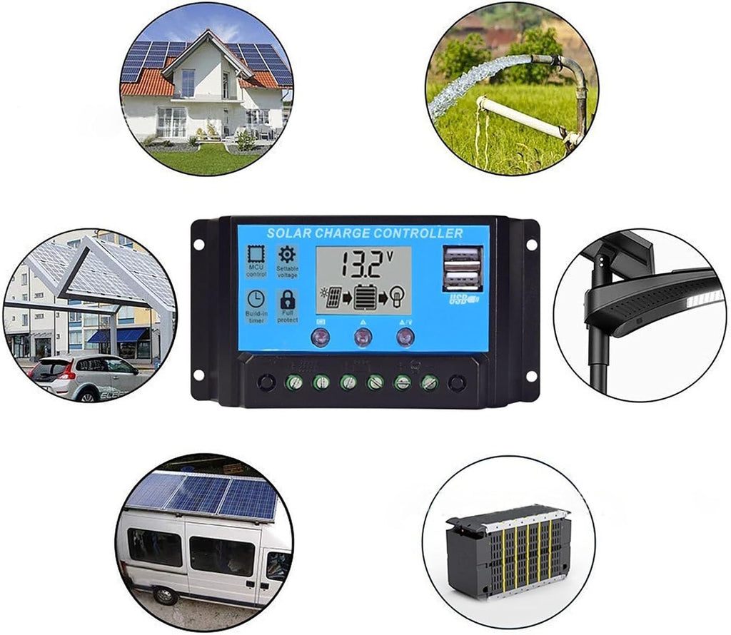 100W Portable Solar Panel, IP67 Waterproof Solar Panel, Solar Charger for Power Station RV Camping Off Grid