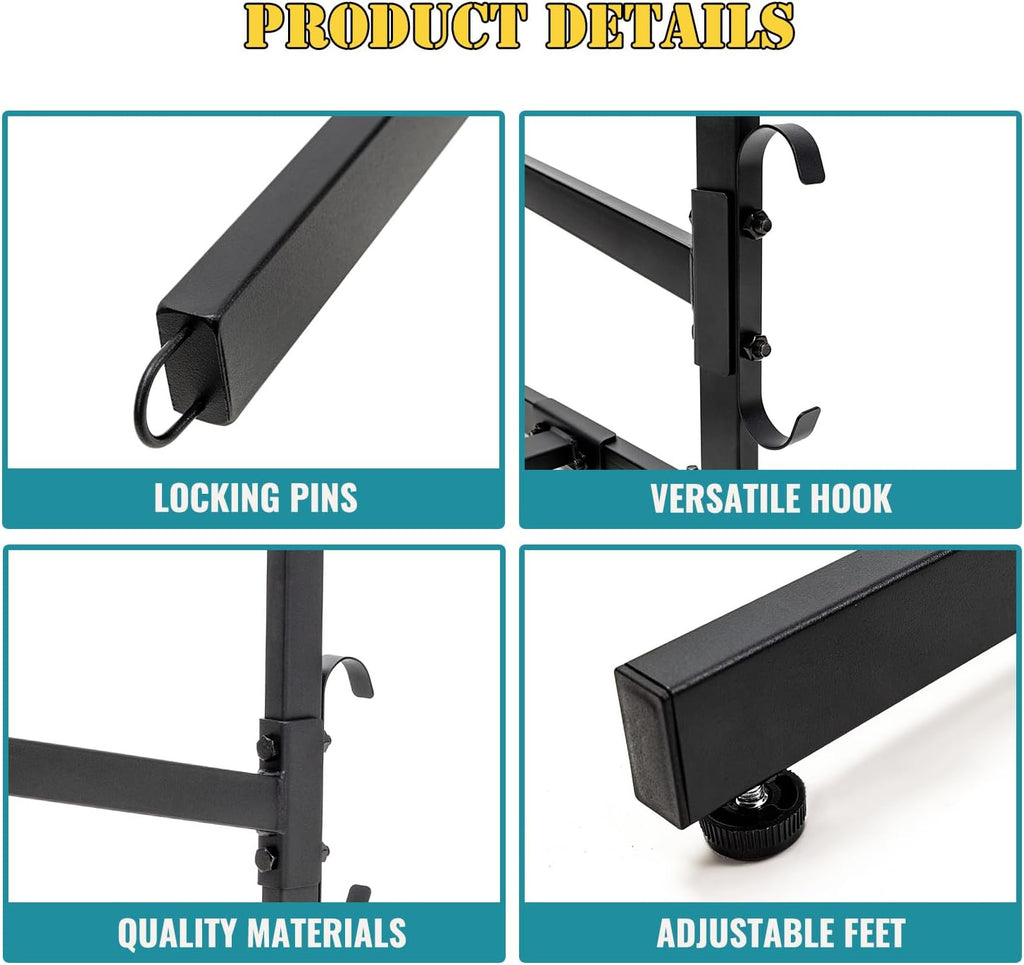 Kayak Storage Rack, Heavy Duty Kayak Racks for Garage and Outdoor Storage, Storage Rack for Kayak, Canoe, Surfboard & Paddleboard.