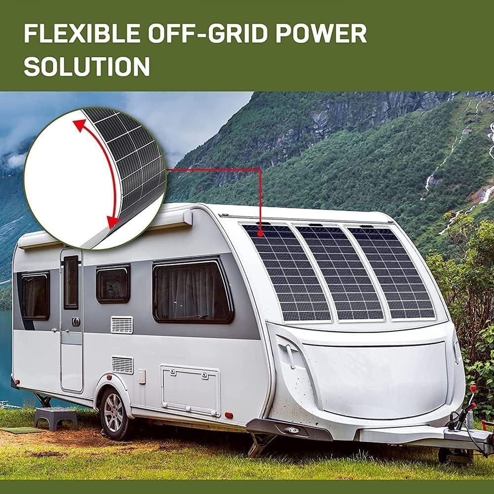 100w Portable Solar Panel, 12v Waterproof Monocrystalline PV Module with 10A LCD Charge Controller +4 Suction Cups,for Mobile Houses, Cars, Boats, Caravans(20a Controller)