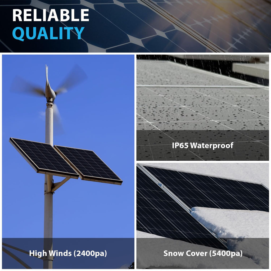 Mighty Max Battery 200 Watt 12 Volt, High Efficiency Monocrystalline Solar Panel with Solar Connectors for RV, Marine, Rooftop Farm, Home and Many Other Off-Grid Applications and More..