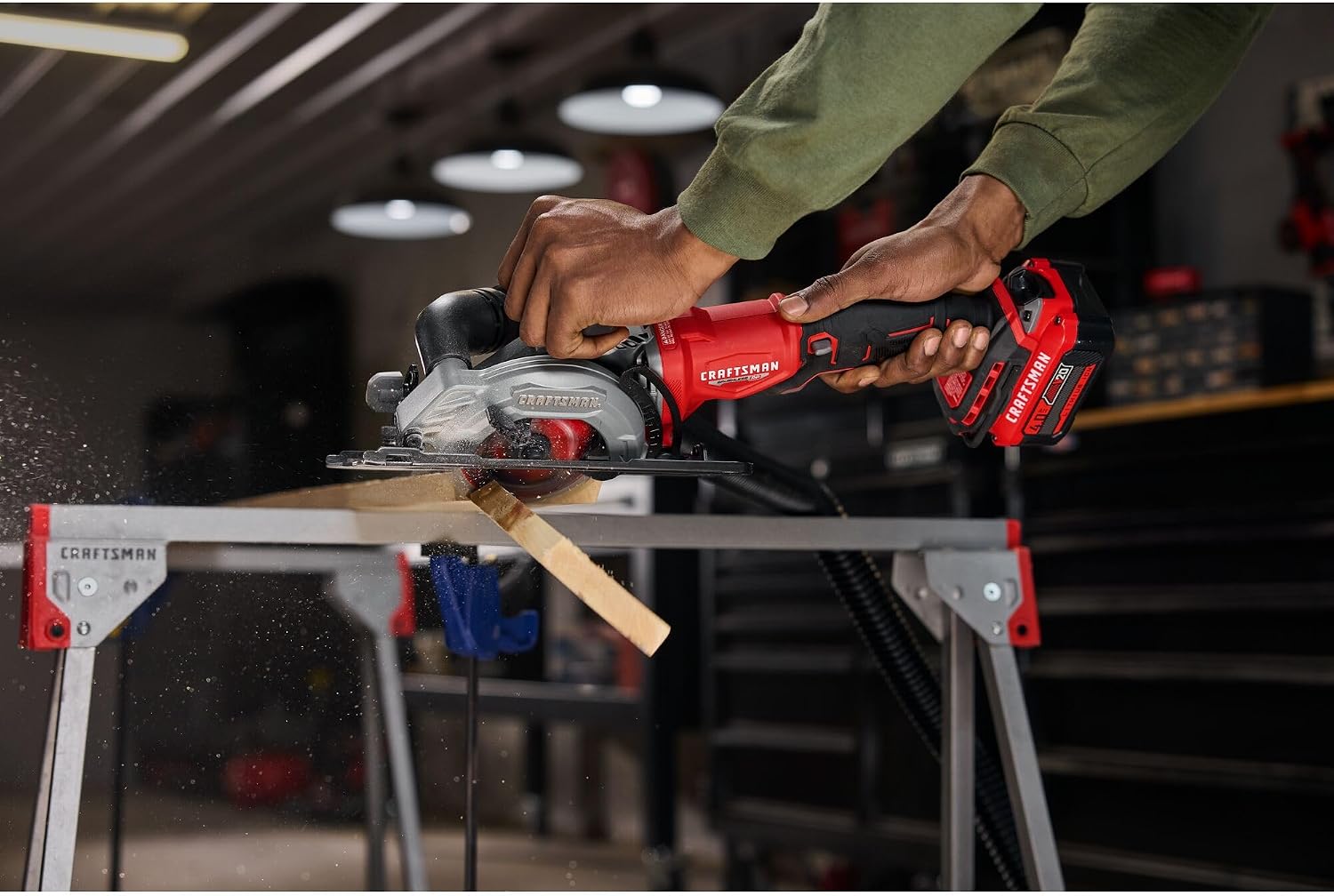 CRAFTSMAN V20 4-1/2 Inch Cordless Circular Saw, Bare Tool Only (CMCS405B)