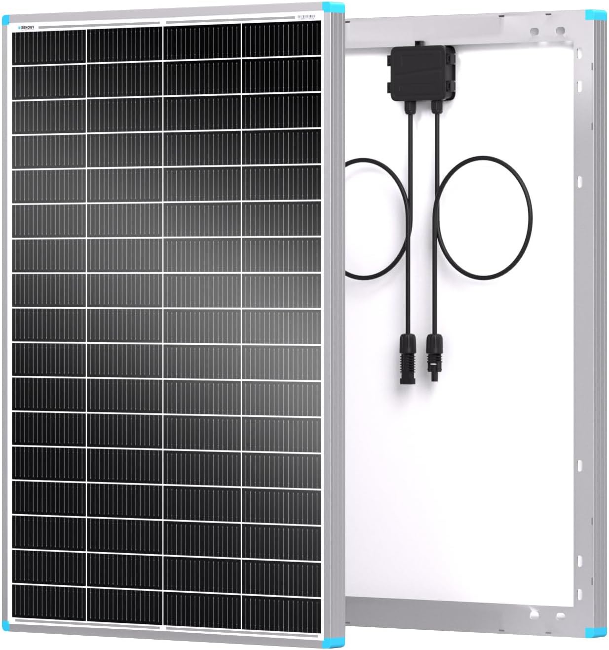 Renogy 16BB N-Type 175 Watt Solar Panel, 12V 175W Solar Panel 25% High-Efficiency, PV Module Power Charger for RV Marine Cabin Roof Home Farm Battery and Other Off-Grid Applications