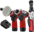 ACDelco G12 Series 3-Tool Combo, 3/8' Brushless Ratchet Wrench & 2-speed Polisher & 3/8' Impact Wrench, 2-battery, ARW1208-K13