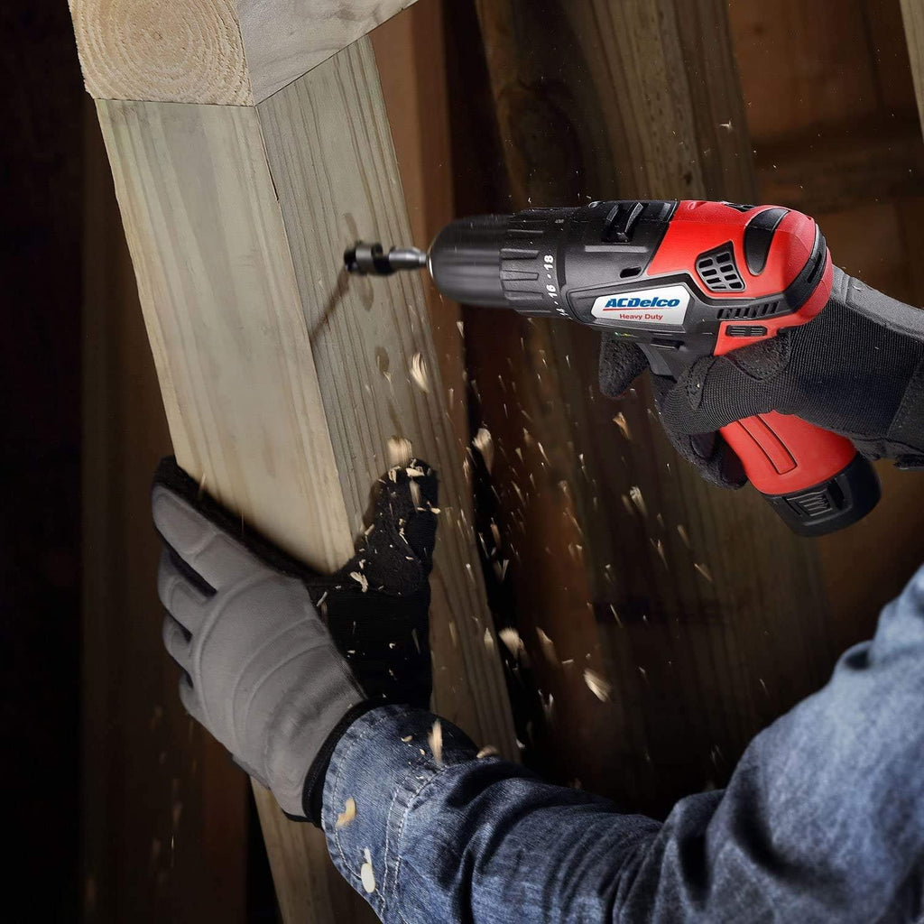 ACDelco ARW1209-K16 G12 Series 12V Li-ion Cordless 3/8' Rachet Wrench & Compact Drill Driver Combo Tool Kit