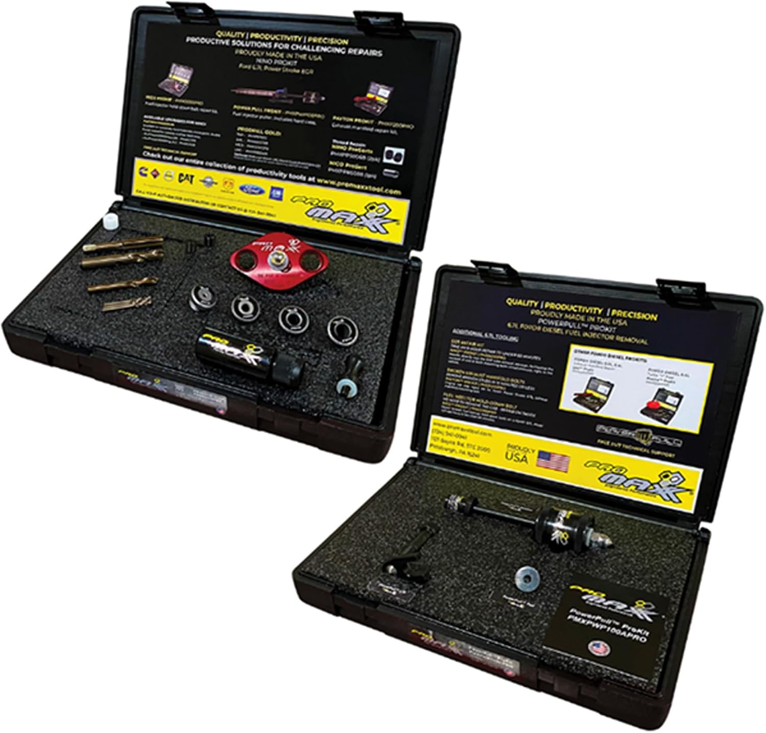 ProMAXX Tool Power Stroke 6.7L EGR Bolt Repair & Fuel Injector Puller Kit, Precision Bolt Removal & Fuel Injector Extraction for Ford 6.7L Power Stroke Engines