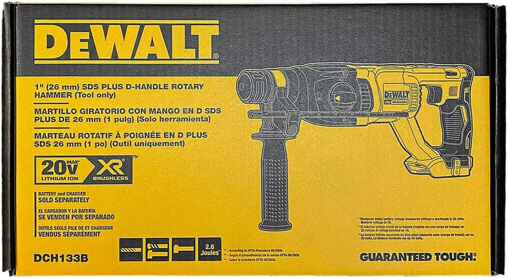 Cordless Rotary Hammer, 20.0V, D-Handle, 1'