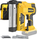 Cordless 2' Brad Nailer Compatible with DeWalt 20V Battery(No Battery), 2 in 1 Electric Nail Gun/Staple Gun,18GA Nail Gun Battery Powered with 1000 Nails/Staples for Woodworking & Home Improvement