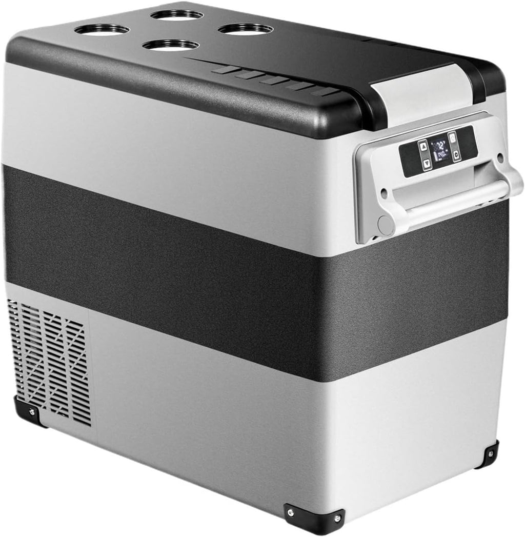 55L Car Refrigerator Electric Cooler -4℉~68℉ Car Fridge With APP Control Portable Freezer DC/AC For Camping Truck(55L)