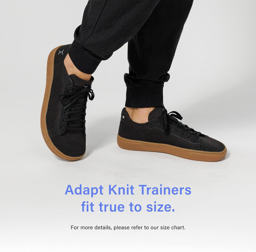 FLUX FOOTWEAR Adapt Knit Trainer – Wide Toe Box Shoe with Earth-Link Grounding, Zero-Drop Sole, Breathable Knit Upper & Machine Washable – Perfect for Daily Wear & Light Training