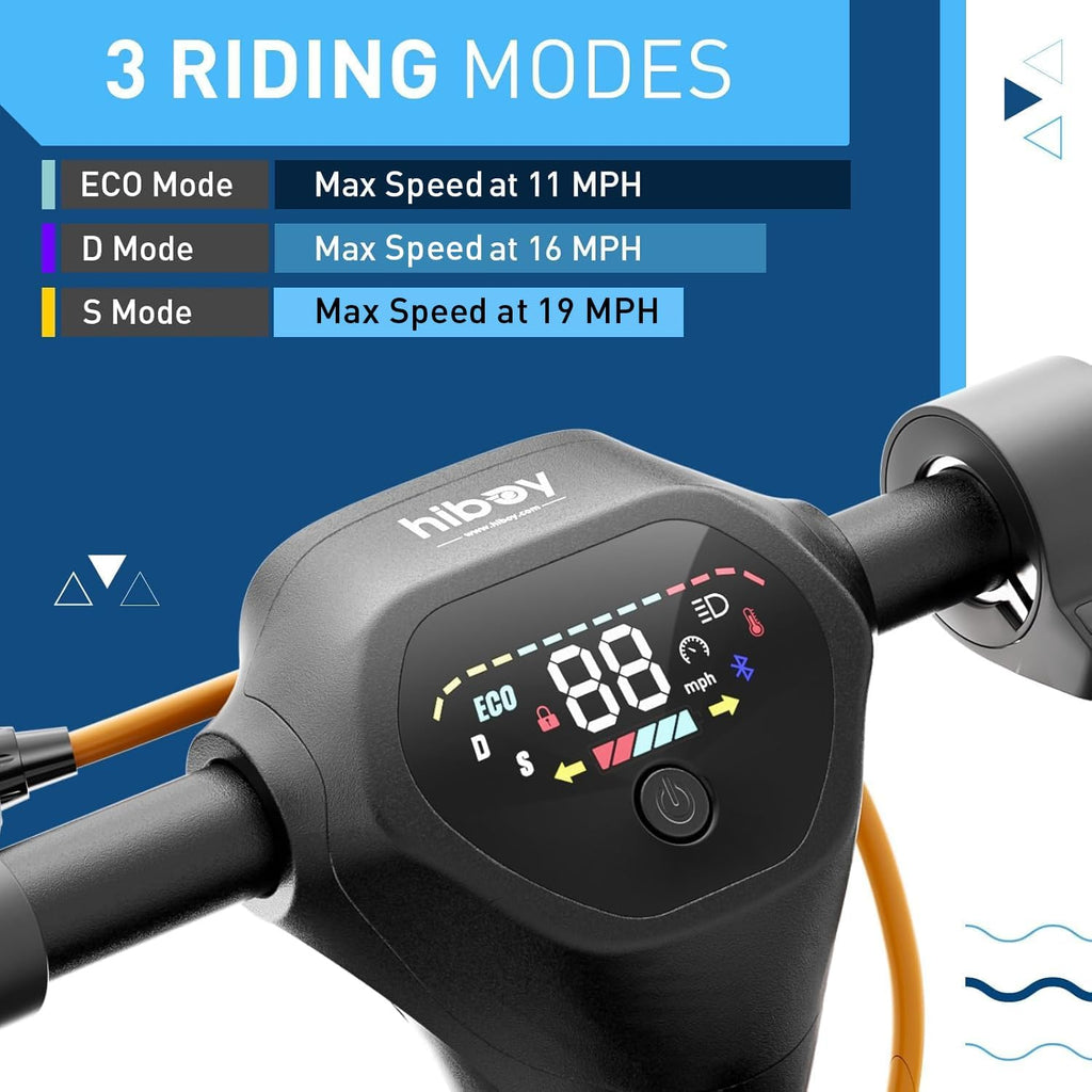 Hiboy S2/S2 MAX Electric Scooter, 350/500W Motor, 8.5/10' Tires, 17/40.4 Miles Range E Scooter, 19 Mph Folding Commuter Electric Scooter for Adults