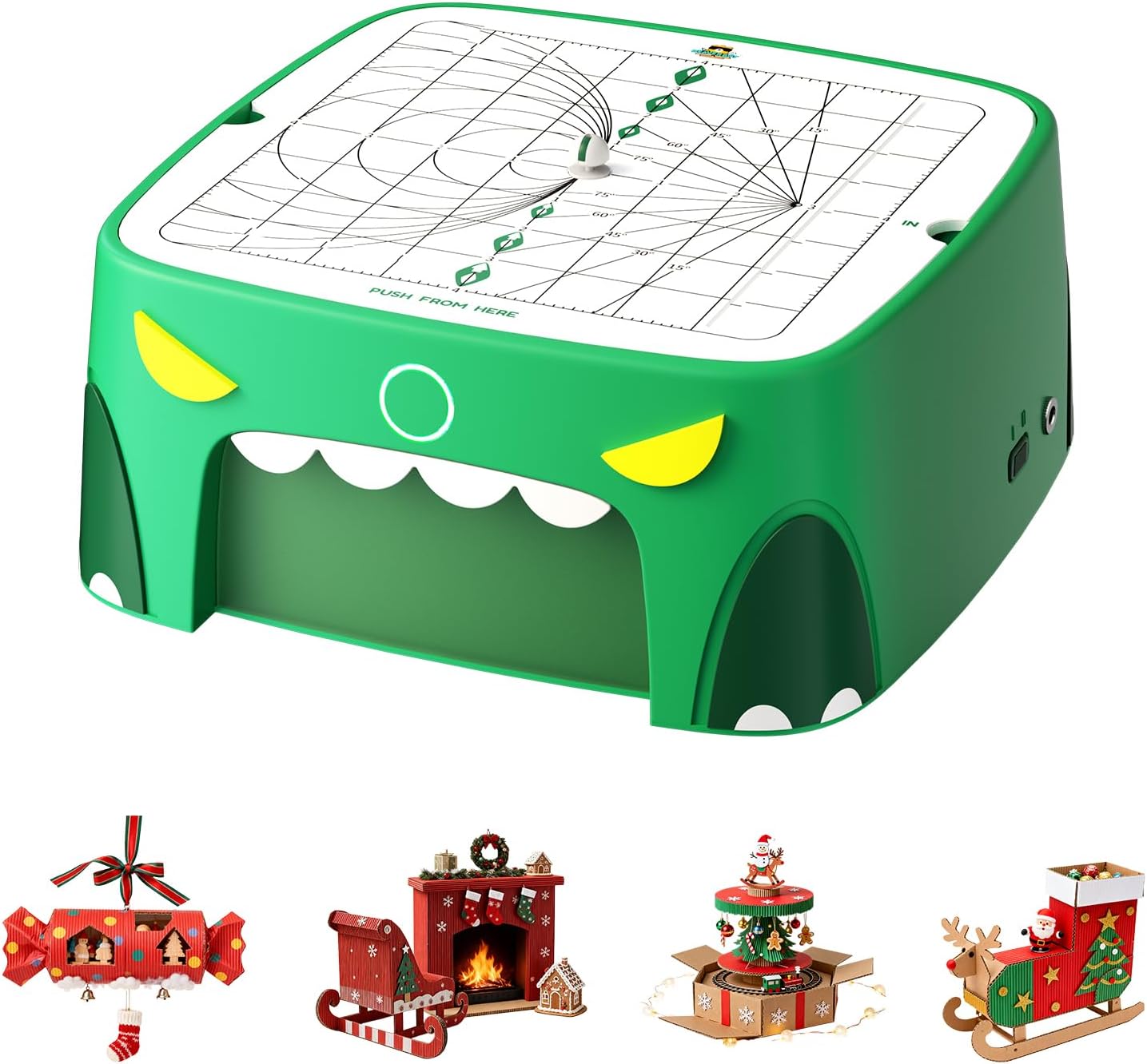 BEAVERBOT Kids Cardboard Cutter Tool for Ages 3+, Safe Power Bladeless DIY Construction Kit, Educational STEM & STEAM Craft Toy, Creative Upcycled Hands-On Learning Gift for Boys & Girls, Dinosaur