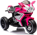 Ride on Motorcycle, Rechargeable Ride on Toys, Tamco Motorcycle for Kids 3 to 4 Years Boys Girls with Foot Pedal Starter, Music/Lights/Lighting Wheels (Pink)