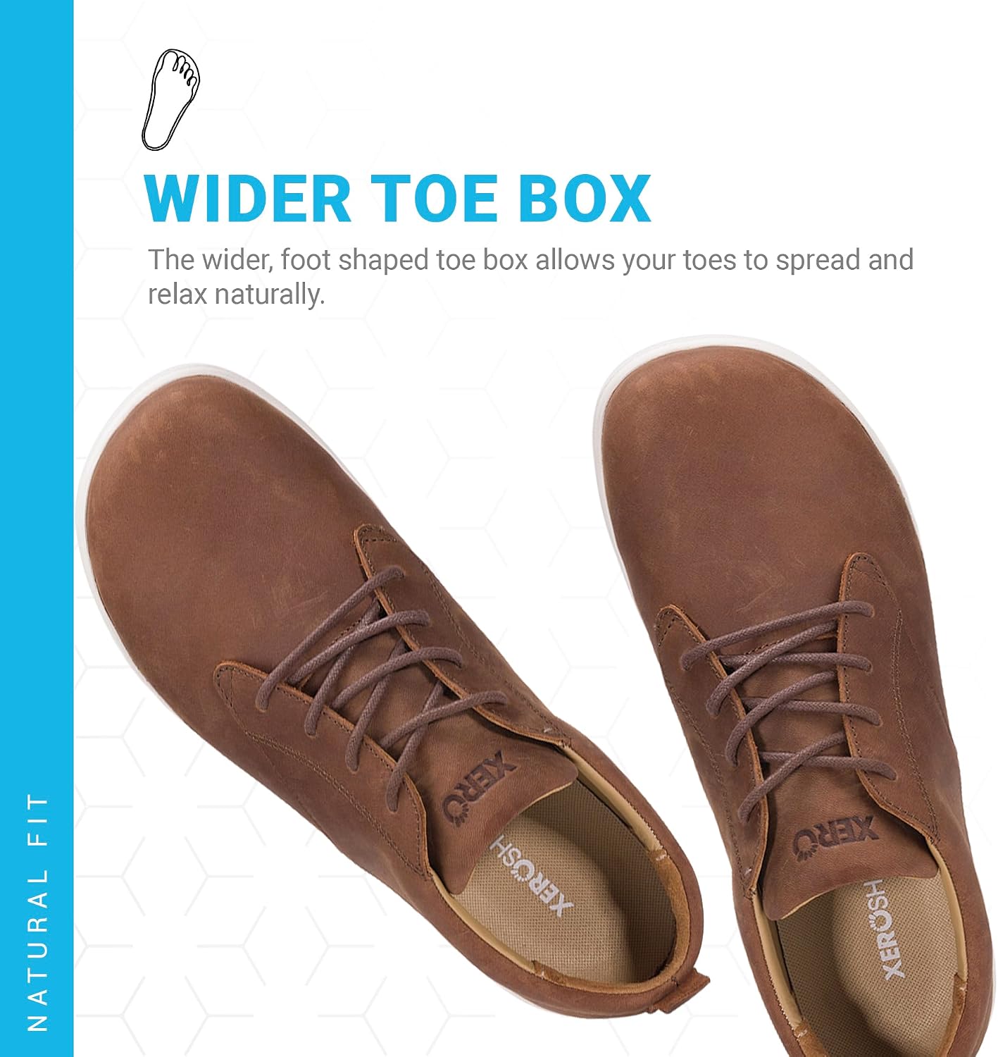 Xero Shoes Men's Glenn Leather Barefoot Dress Casual Shoes