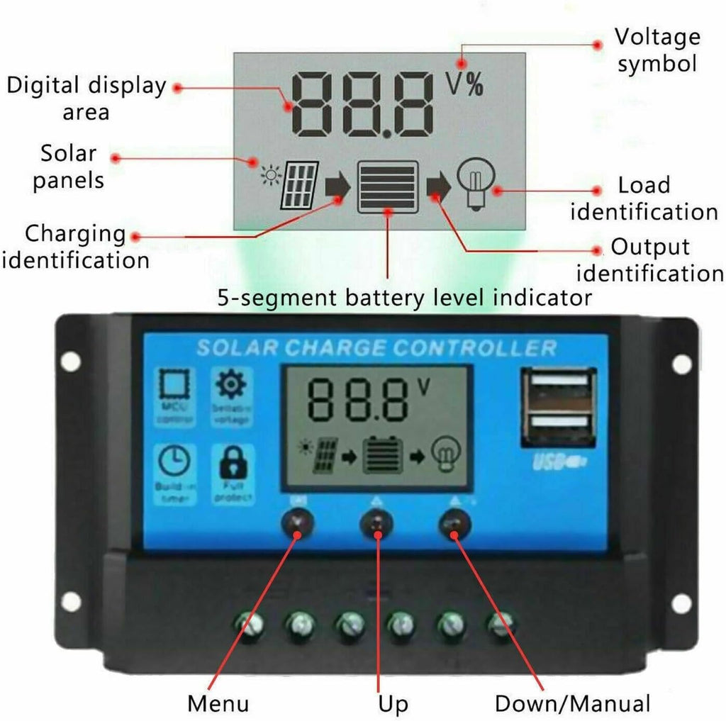 4000W Solar System Combo - 12V to 110V/220V Inverter, 50A Charge Controller, 50W 12V Solar Panel Kit, Home Solar Generator Grid System (Yellow, 12V-220V)