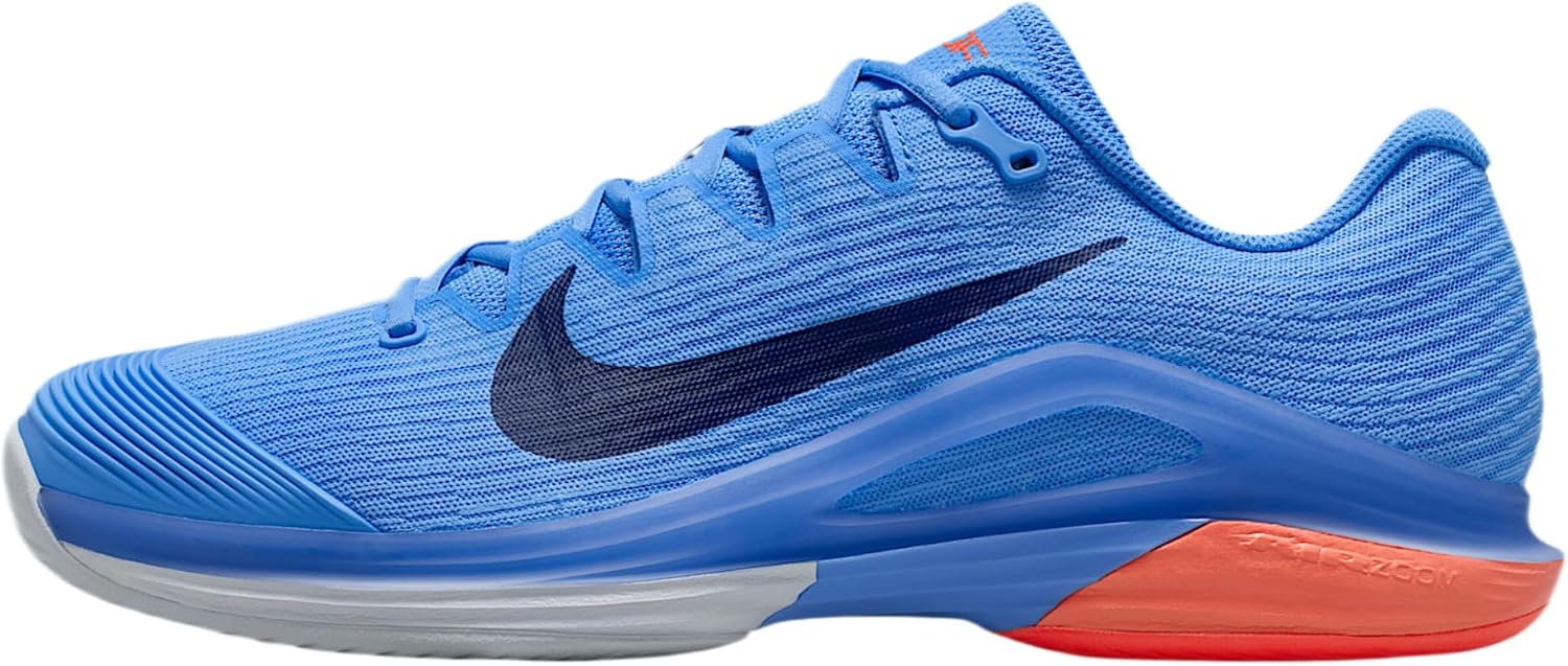 Nike Vapor 12 Men's Hard Court Tennis Shoes (University Blue/Hydrogen Blue/Hot Lava/Midnight Navy)