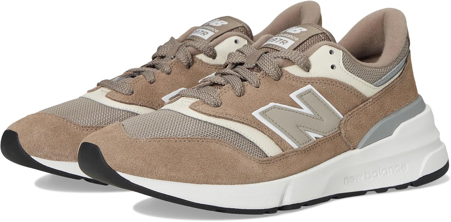 New Balance Unisex 997R Mushroom/Linen (Men 10 Medium Women 11.5 Medium)
