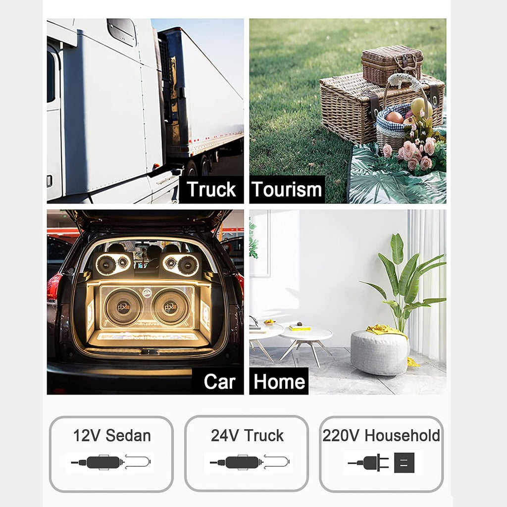 18L/25L Portable Refrigerator for Car Mini Fridge Freezer Car Refrigerator Electric Cool Box for Driving Travel Outdoor Picnic