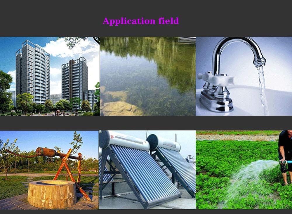 2In Stainless Steel Deep Well Pump 110V/60Hz Submersible Well Pump 0.5Hp 50mm Bore ＞53mm Well Rotary Screw Pump Max.H Lift 164ft 4.4GPM Electric Water Pump for Home Garden Agricultural Irrigation