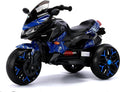 12V Kids Electric Motorcycle with Training Wheels | Plastic, PU seat, manual throttle, foot brake, USB, MP3, phone link, light-up wheels, ages 3-6, 45.3 W x 23.2 D x 28.7 H in