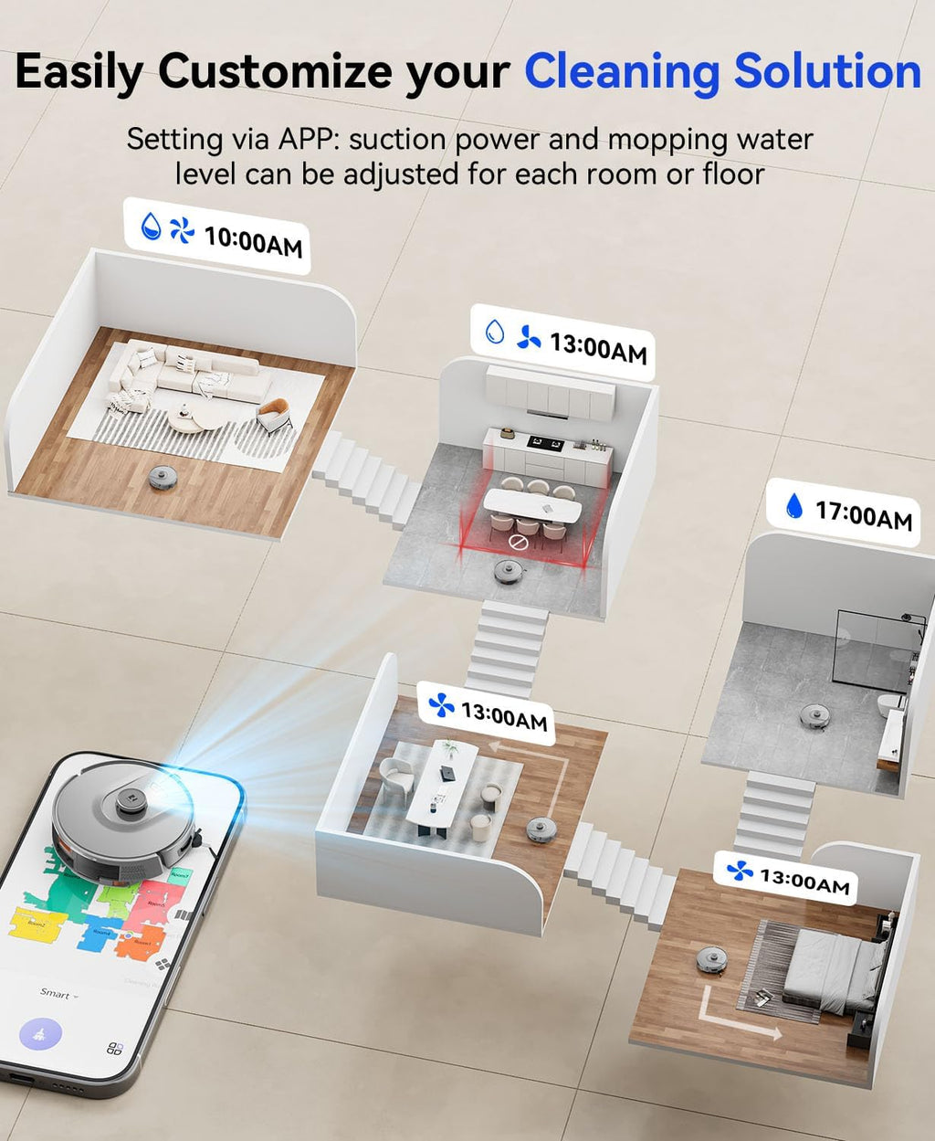 Robot Vacuum Cleaner 20,000Pa Robot Vacuum and Mop,90 Day Self Emptying Vacuum Robot,Lidar Navigation,5G/2.4GWiFi APP Aspirateur Robot,Self-Charging Robot Vacuums for Pet,Floor,Carpet R11Gray