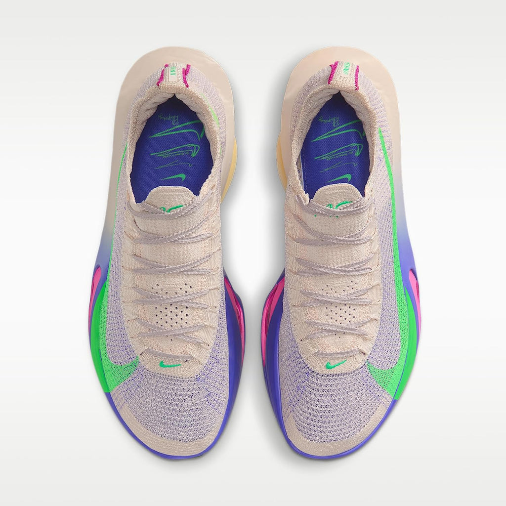 Nike Alphafly 3 'Eliud Kipchoge Men's Road Racing Shoes (Silt Red/Bright Ceramic/Fire Pink/Green Shock)