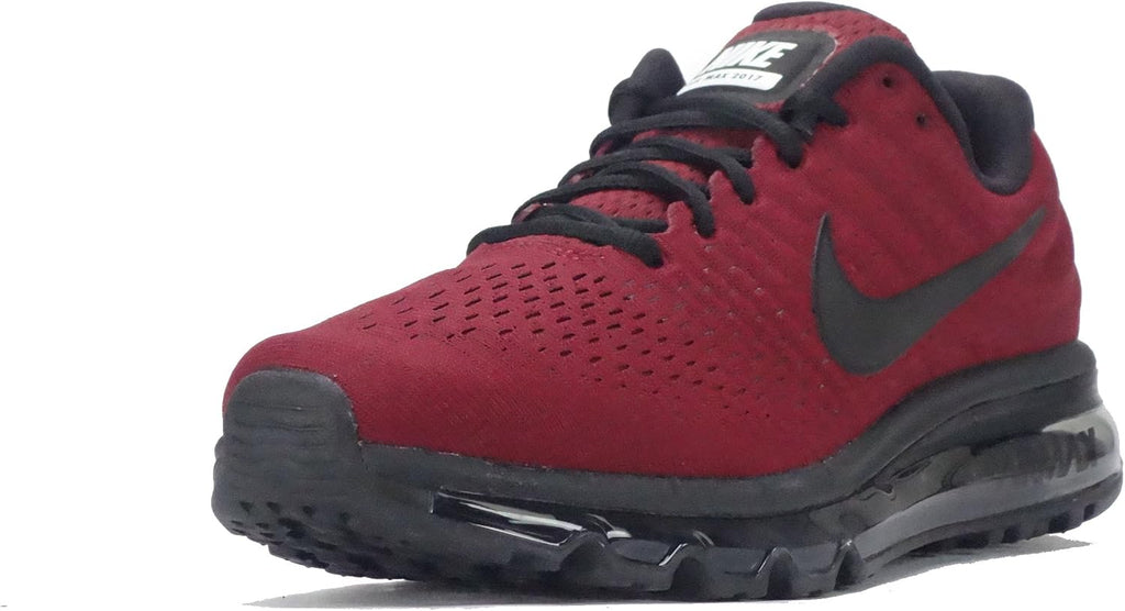 Nike Mens Air Max 2017 Low Top Lace Up Running Sneaker (9, Team Red/Black-Dark Grey)
