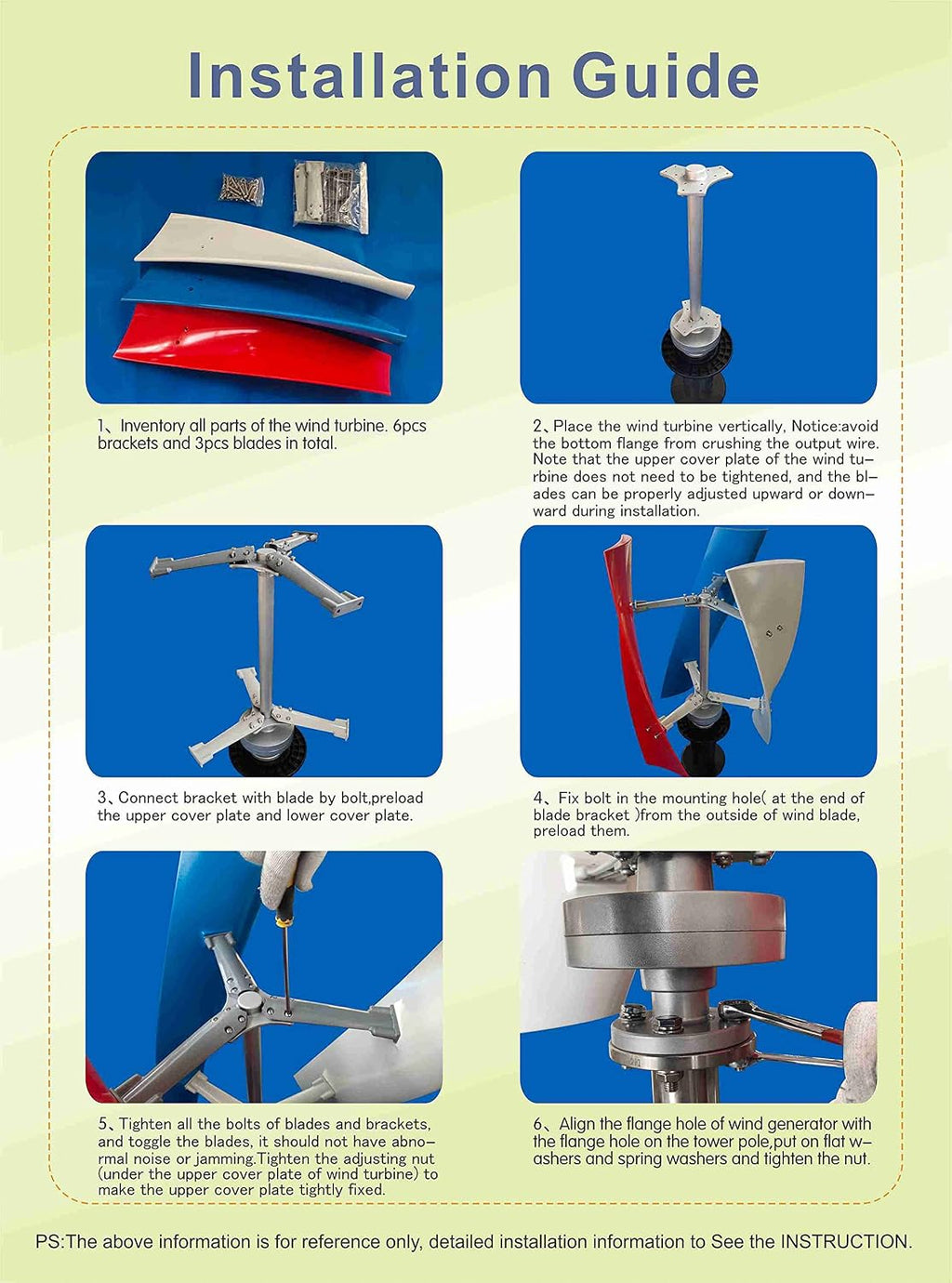 Wind Turbine Generator Kit 450W 24V Vertical Wind Power Turbine Generator Kit with Controller Rare Earth Permanent Magnet Generator for Home RV Boat Marine Electricity Set