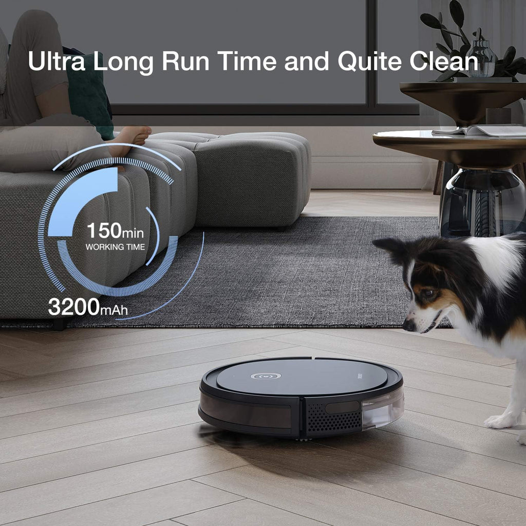 ECOVACS DEEBOT OZMO U2 Pro Robot Vacuum Cleaner 2 in1 Vacuum and Mop, Extra Pet Care Kit 800ml Large Dustbin & Tangle-Free Brush, Ideal for Pet Hair, No-Go Zones, 2.5Hrs Run Time, Voice/App Control…