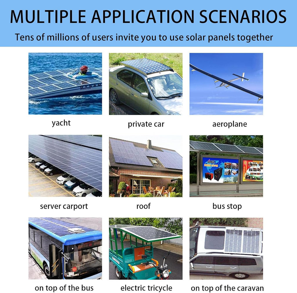100W Portable Solar Panel, IP67 Waterproof Solar Panel, Solar Charger for Power Station RV Camping Off Grid