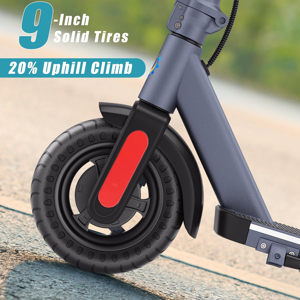 Caroma Electric Scooter Adults, 350W/500W Motor, Top Speed 20/25 Mph & 30 Miles Range, 8.5' Solid Tires, Cruise Control E Scooter for Adults