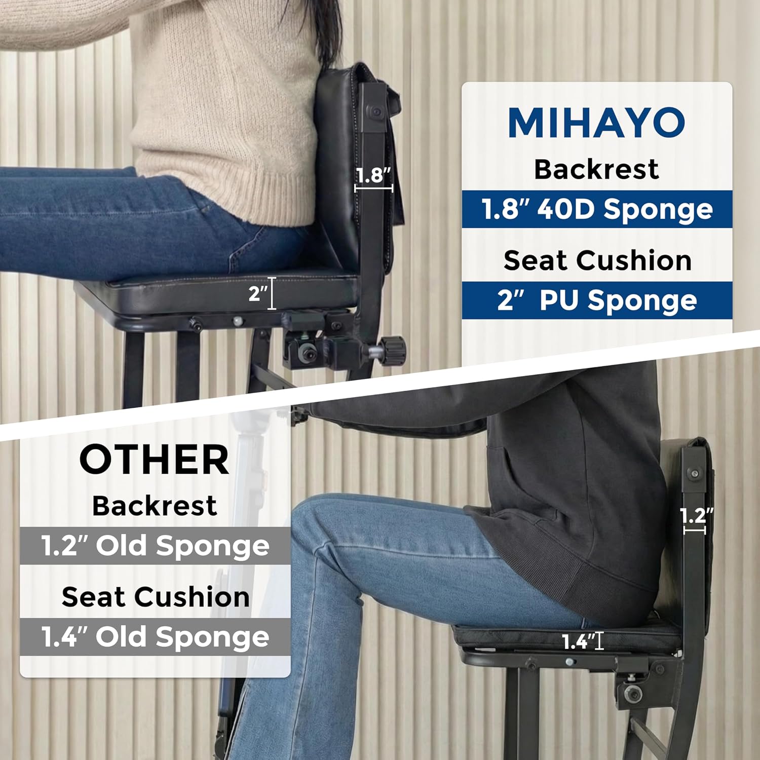 MIHAYO Lightweight 4-Wheel Mobility Scooter for Seniors and Adults, Airline Approved 24 Miles Range Electric Scooter with 280 lbs Capacity, 350W Motor and 112L Storage Wagon, Slate Blue