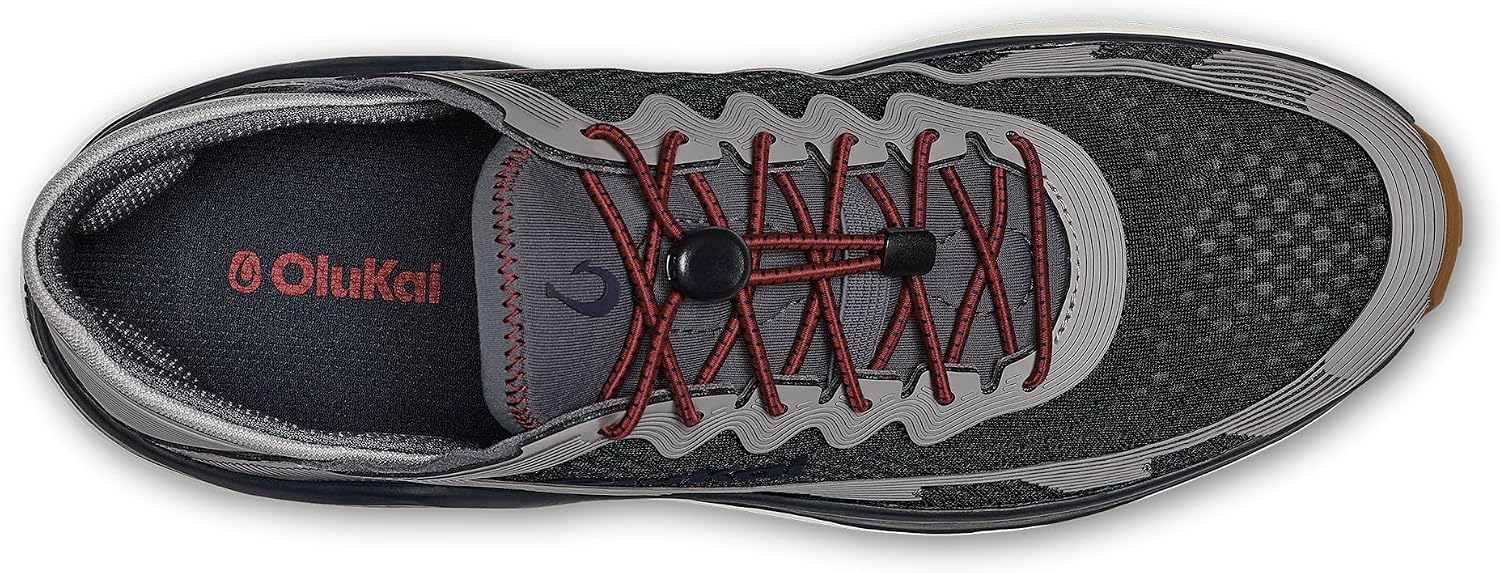 OluKai 'Ahi Men's Water Shoes, Cushioned & Quick-Drying Marine Sneaker, Breathable Mesh & Wet Grip Rubber Outsole for Boats, Docks & Wet Surfaces