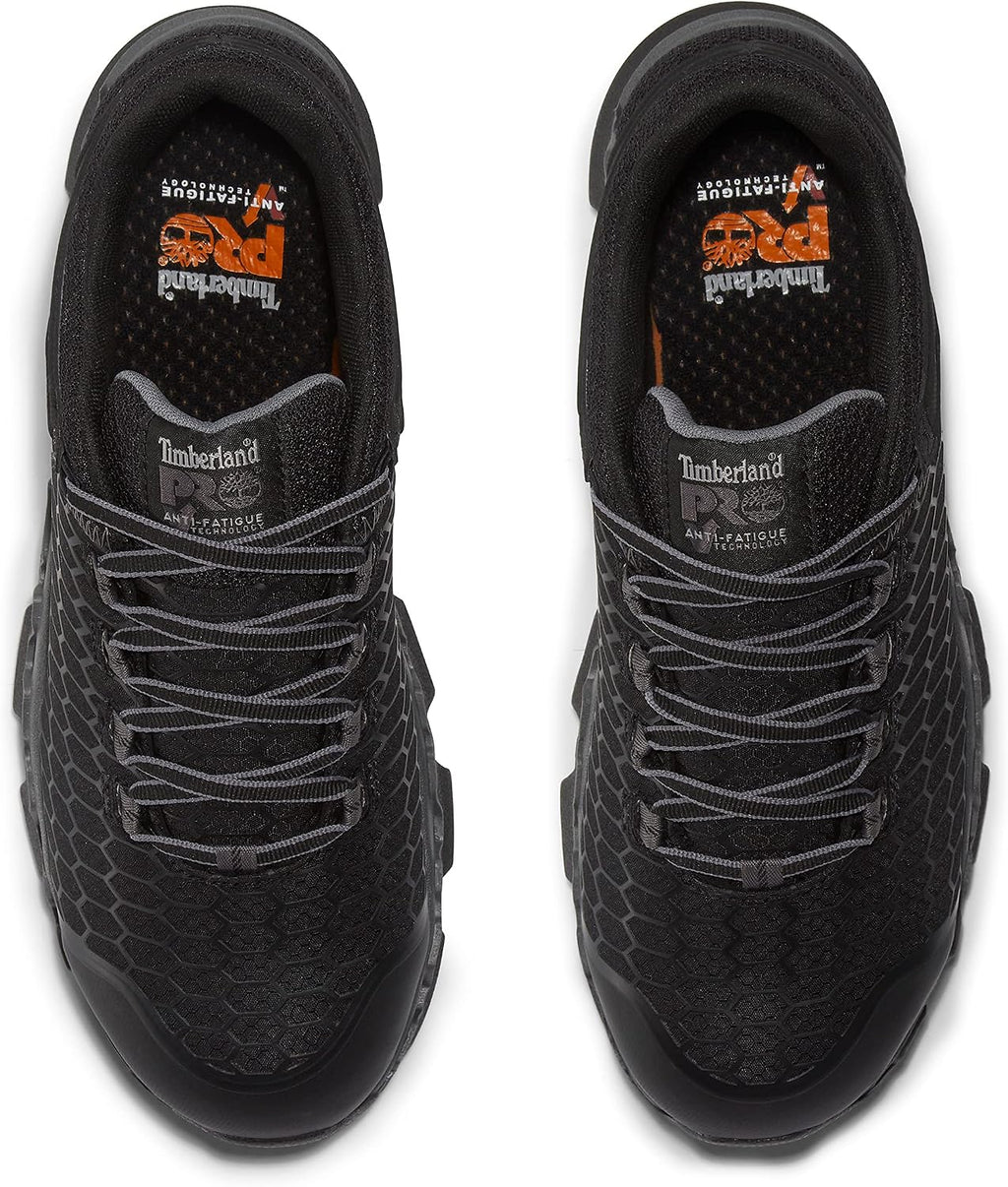 Timberland PRO Men's Powertrain Sport Alloy Safety Toe Industrial Athletic Work Shoe, Black/Grey-2024 New, 9 W