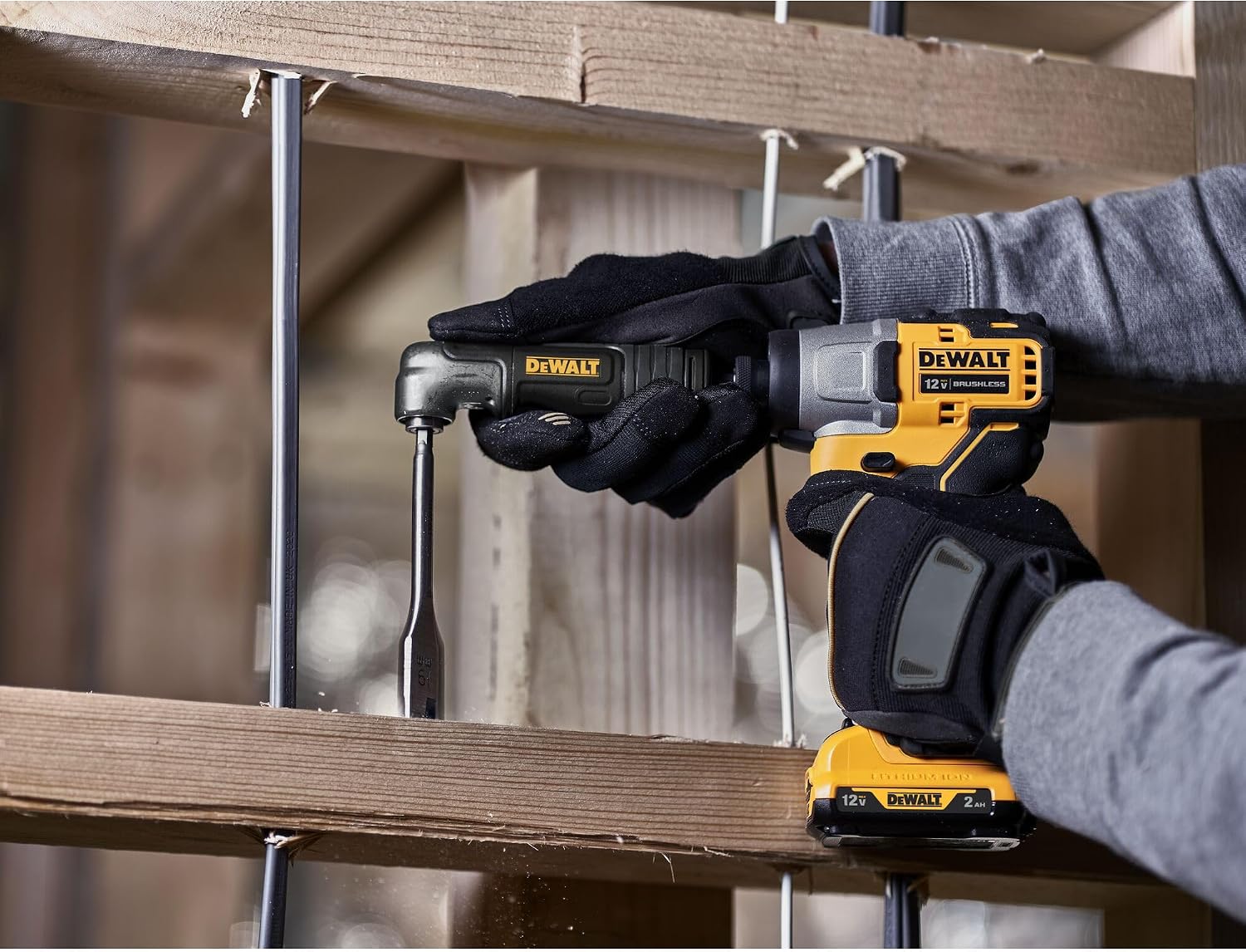 DEWALT FLEXTORQ Right Angle Drill Adapter, 2-in-1 Attachment for Impact Driver (DWAMRAFT) (Pack of 5)