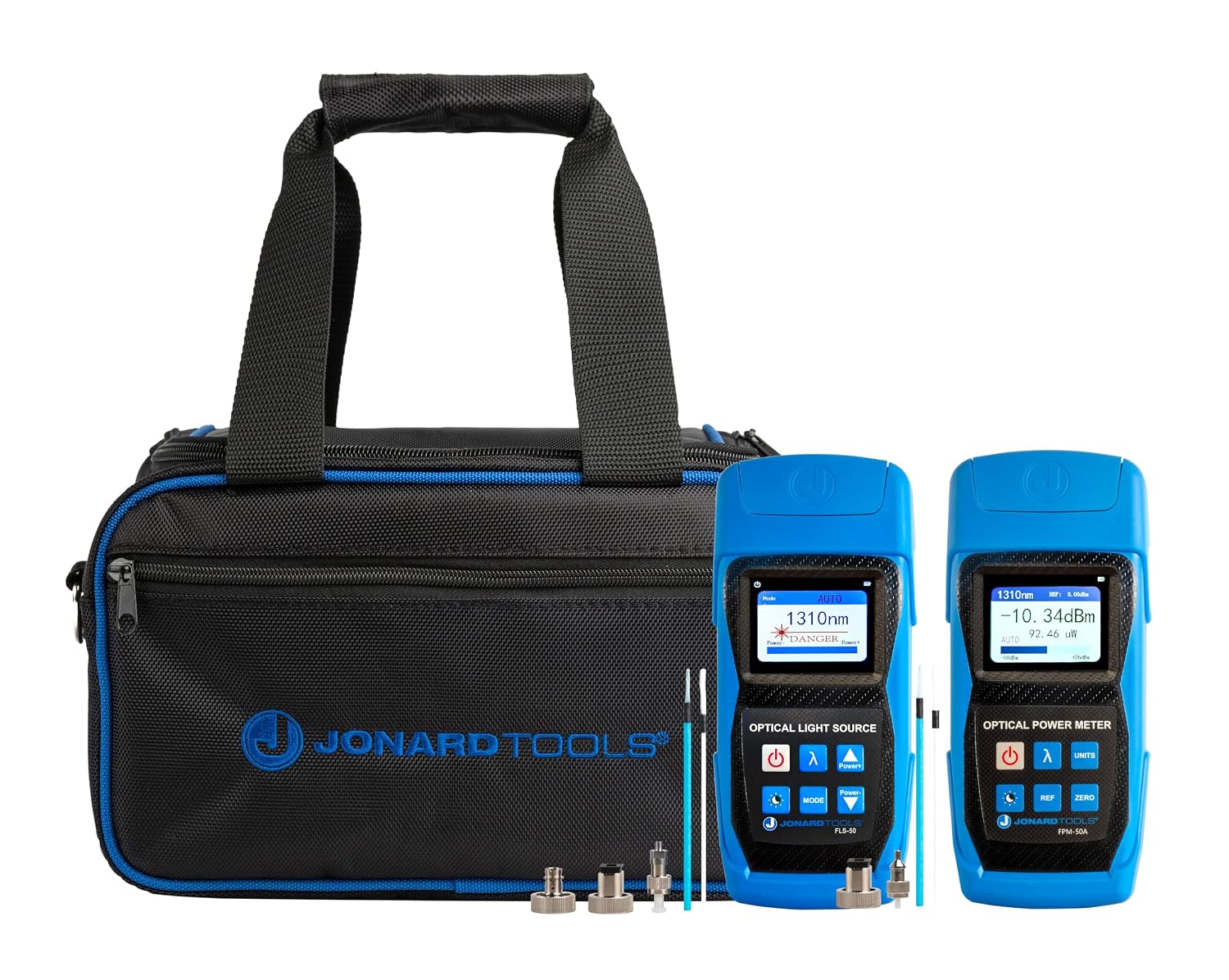 Jonard Tools FPL-5050 Fiber Power Meter & Optical Light Source Kit (-50 to +26 dBm, Single-Mode)- 2025 Model