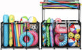 Yescom 2 Pack Pool Float Storage Bin Basket for Toy Raft Noodles Outdoor Metal Frame Mesh Net Rolling Organizer Cart Sturdy Large Black 2026
