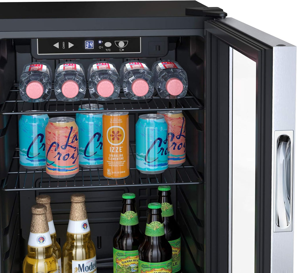 EdgeStar BWC121SSLT 18 Inch Wide 80 Can Capacity Ultra Low Temp Beverage Center