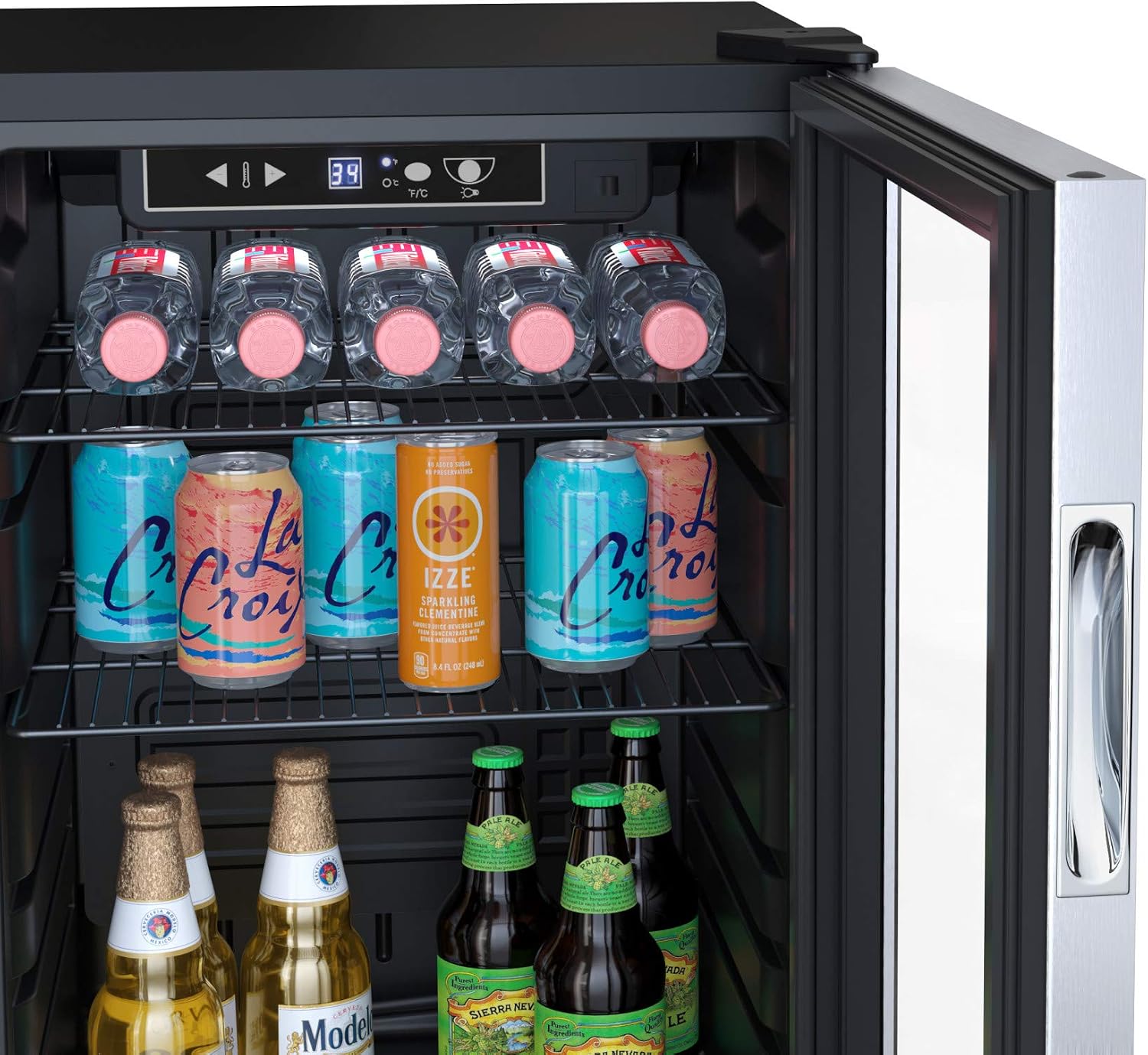 EdgeStar BWC121SSLT 18 Inch Wide 80 Can Capacity Ultra Low Temp Beverage Center