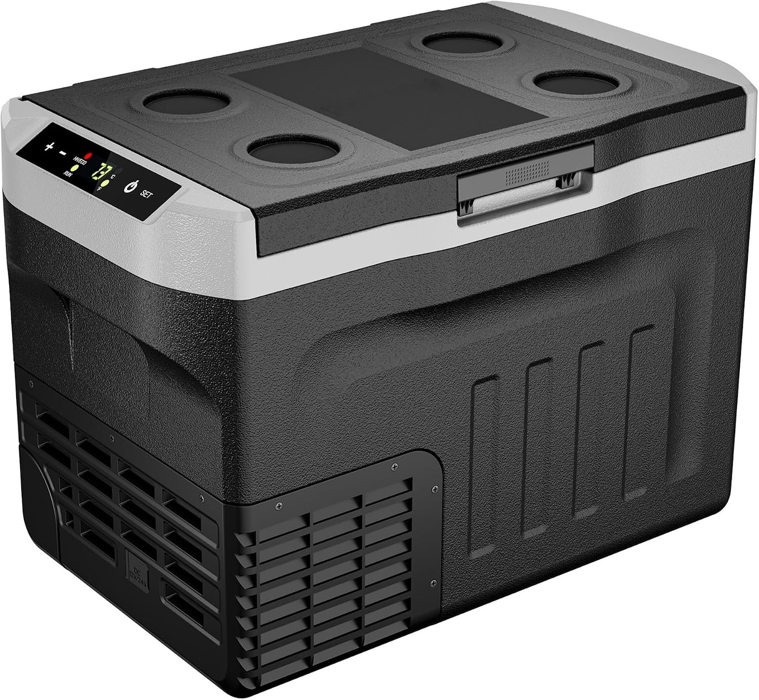 20/30L Car Refrigerator Compressor Dual Zone Mini Fridge Freezer Cooler Ice Box Keep Cool For Fishing Camping(30L)