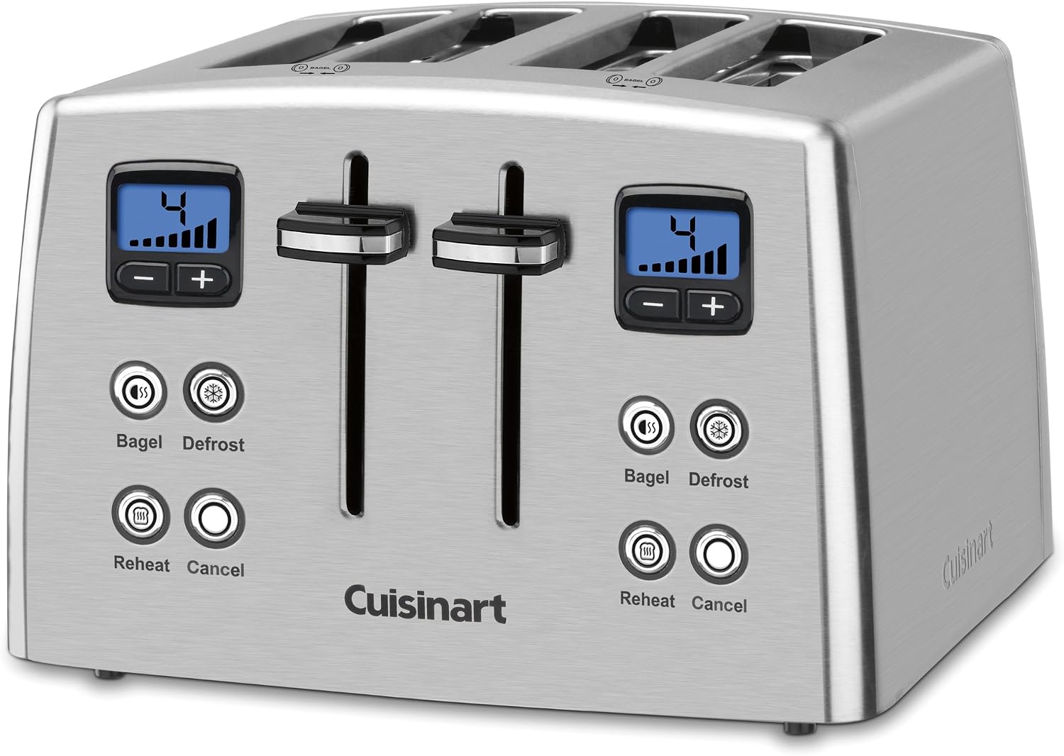 Cuisinart CPT-435P1 4-Slice Countdown Motorized Toaster, Stainless Steel & SCO-60 Deluxe Electric Can Opener, Quality-Engineered Motor System Allows you to Open Any Size Can, Stainless Steel