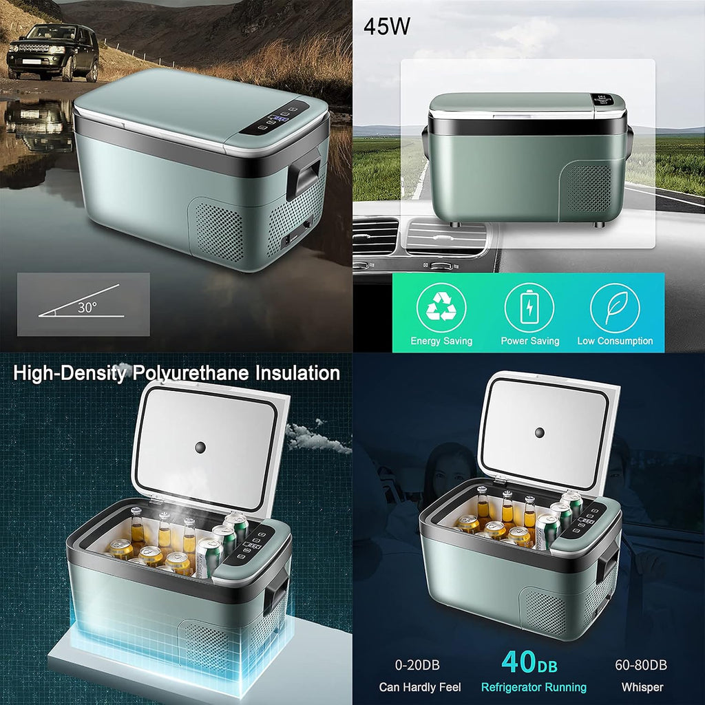 18L/25L Portable Refrigerator for Car Mini Fridge Freezer Car Refrigerator Electric Cool Box for Driving Travel Outdoor Picnic