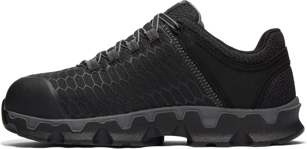 Timberland PRO Men's Powertrain Sport Alloy Safety Toe Industrial Athletic Work Shoe, Black/Grey-2024 New, 9 W