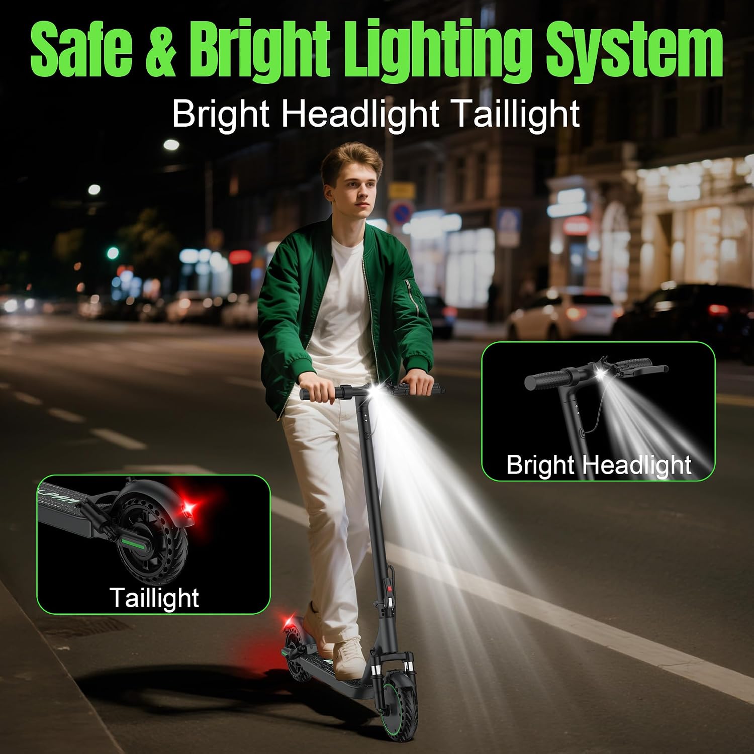 VOLPAM Electric Scooter, 500W/350W Strong Motor, Max 22/19 MPH Top Speed & 22/17 Miles Range, 10'/8.5' Foldable E Scooter with Smart APP, Cruise Control