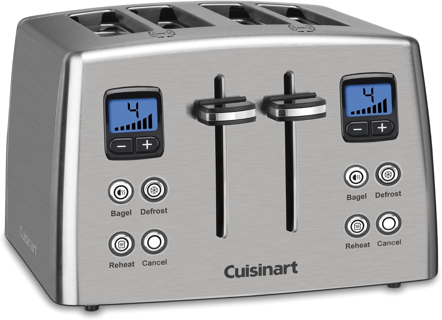 Cuisinart CPT-435P1 4-Slice Countdown Motorized Toaster, Stainless Steel & SCO-60 Deluxe Electric Can Opener, Quality-Engineered Motor System Allows you to Open Any Size Can, Stainless Steel