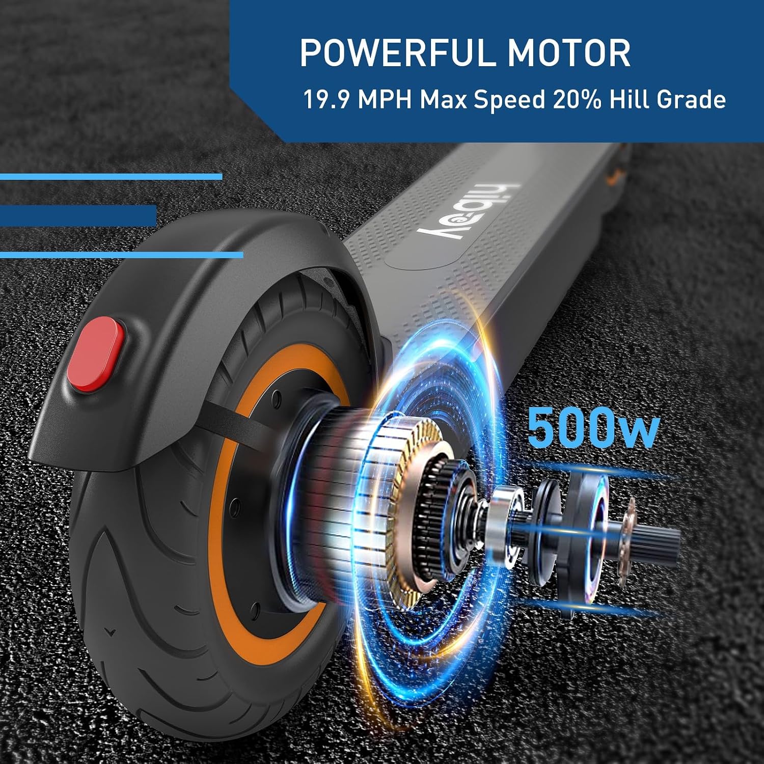 Hiboy S2/S2 MAX Electric Scooter, 350/500W Motor, 8.5/10' Tires, 17/40.4 Miles Range E Scooter, 19 Mph Folding Commuter Electric Scooter for Adults
