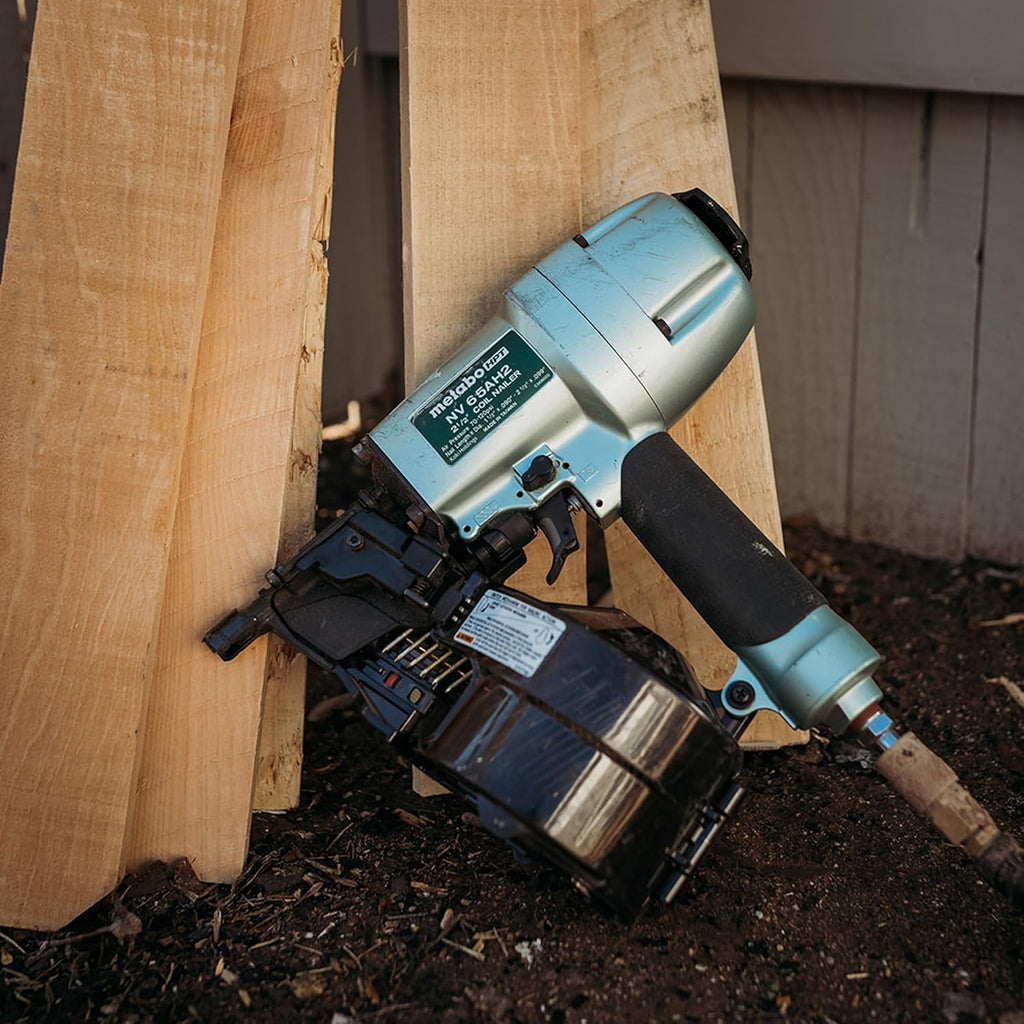 Metabo HPT Pneumatic Siding Nailer + 18V Impact Driver Pro Bundle Kit, 2-1/2 Inch Coil Siding Nailer with BONUS 18V Triple Hammer Impact Driver Kit, KNV65AH2